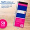 BAZIC Cash/Rent Receipt Book, 50 Sets, 7.5" x 2.75", 2-Part, 24-Pack